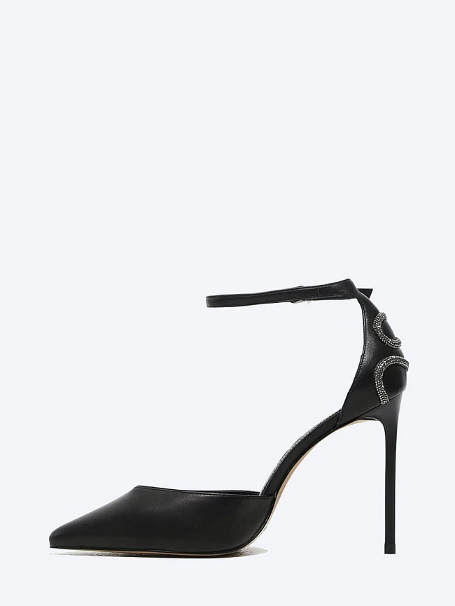 Туфли женские летние, цвет черный, натуральная кожа 1493270 | 3