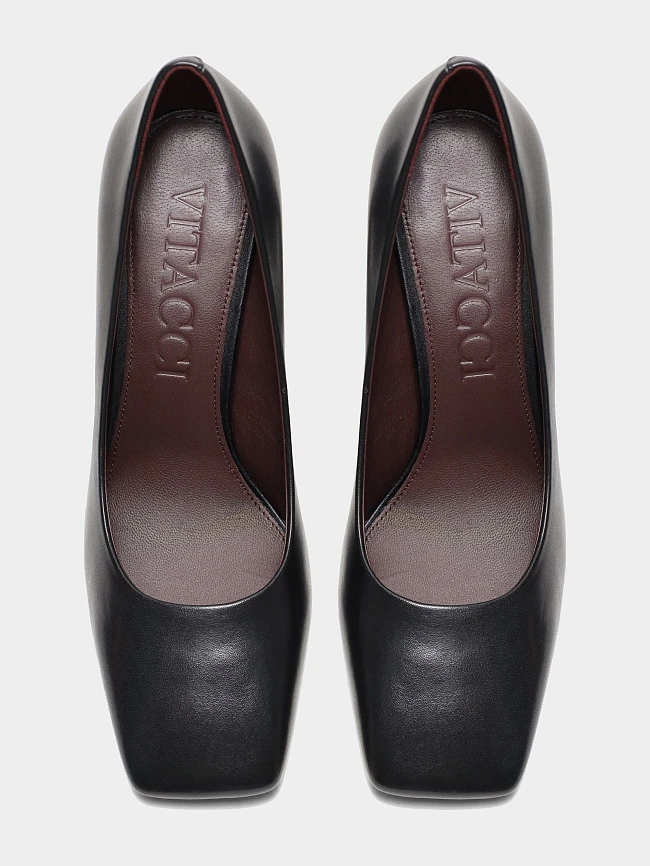 Туфли женские всесезонные, цвет черный, натуральная кожа 1494699 | 5