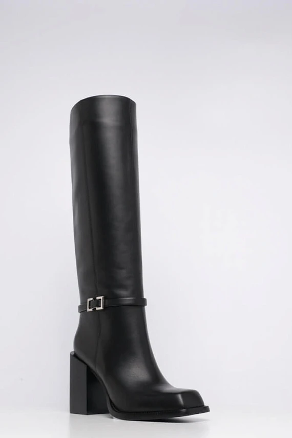 Сапоги 198317M женские цвет черный, натуральная кожа 198317M         | 1