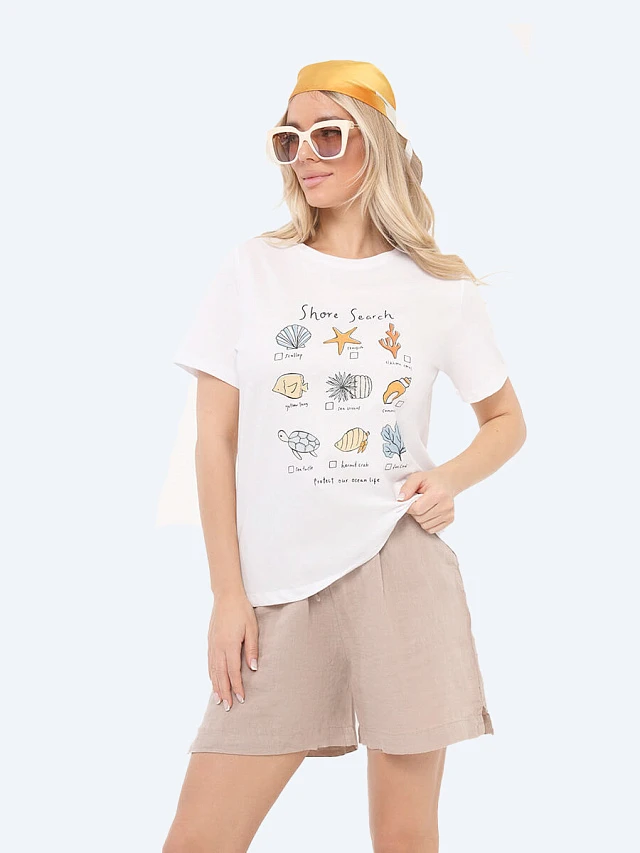 Футболка женская всесезонные EF24029-02 | 1