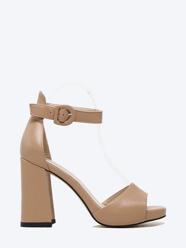 Босоножки женские летние, цвет бежевый, искусственная кожа 1848569 | 2