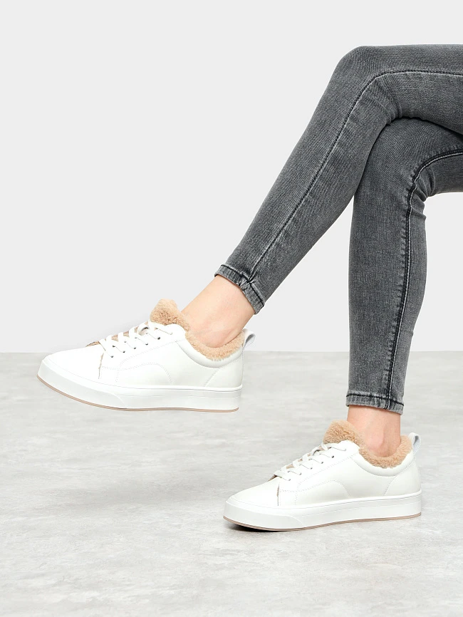 Кеды женские зимние, цвет белый, искусственная кожа 3630310M | 10