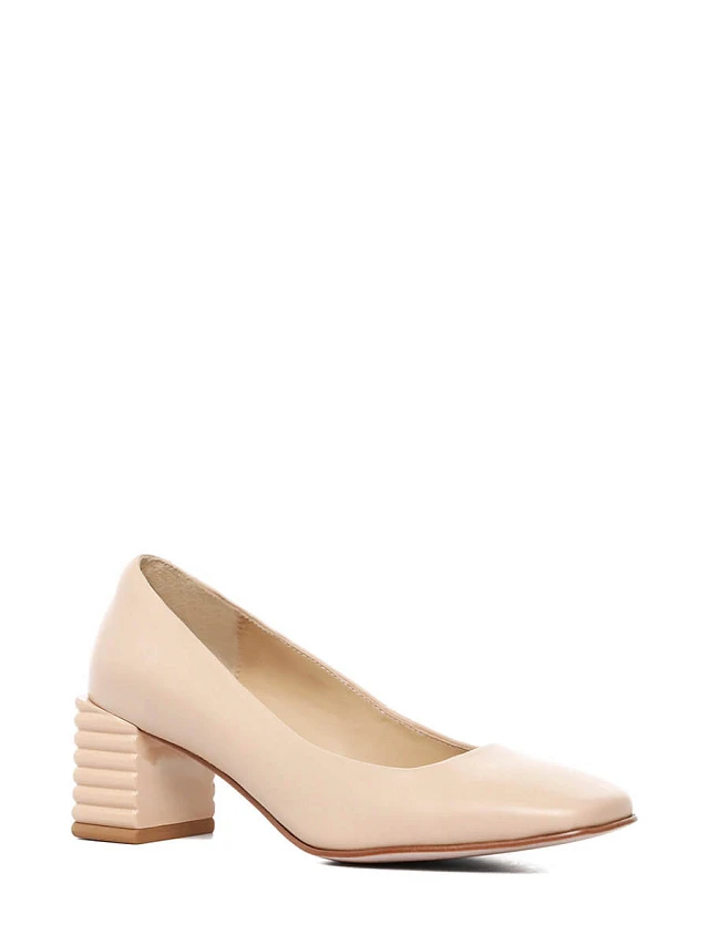 Туфли 641108 женские цвет бежевый, натуральная кожа 641108          | 1