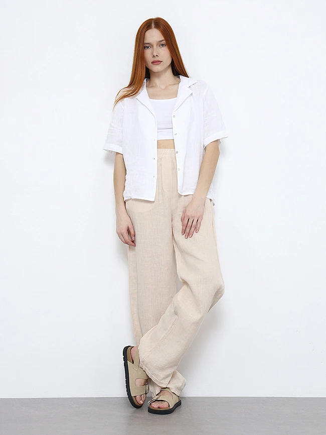 Сандалии женские летние, цвет бежевый, натуральный спилок 3630000P | 12