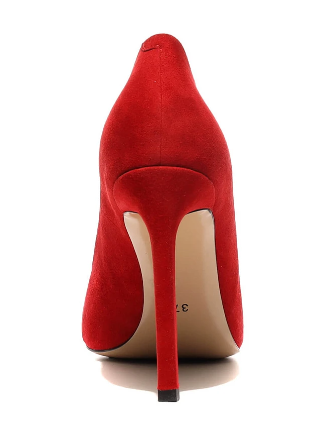 Туфли 493106 женские цвет красный, натуральный велюр 493106          | 5