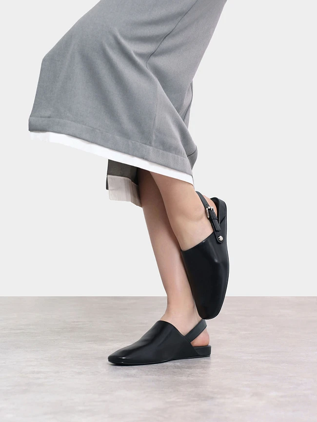 Туфли женские летние, цвет черный, натуральный велюр 1821477 | 10