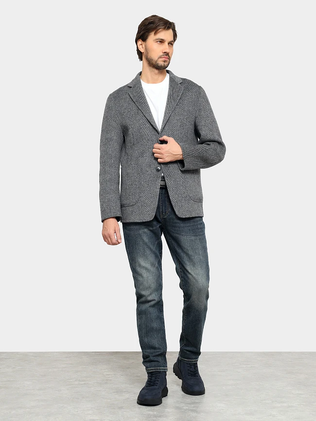 Ботинки мужские зимние, цвет синий, натуральный нубук M1782613M | 12