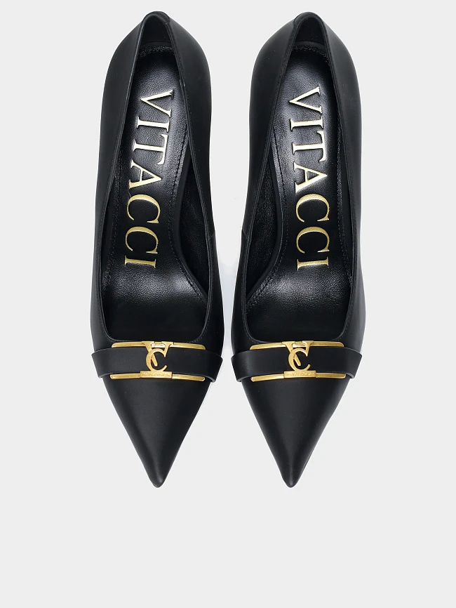 Туфли женские всесезонные, цвет черный, натуральная кожа 1494433 | 4