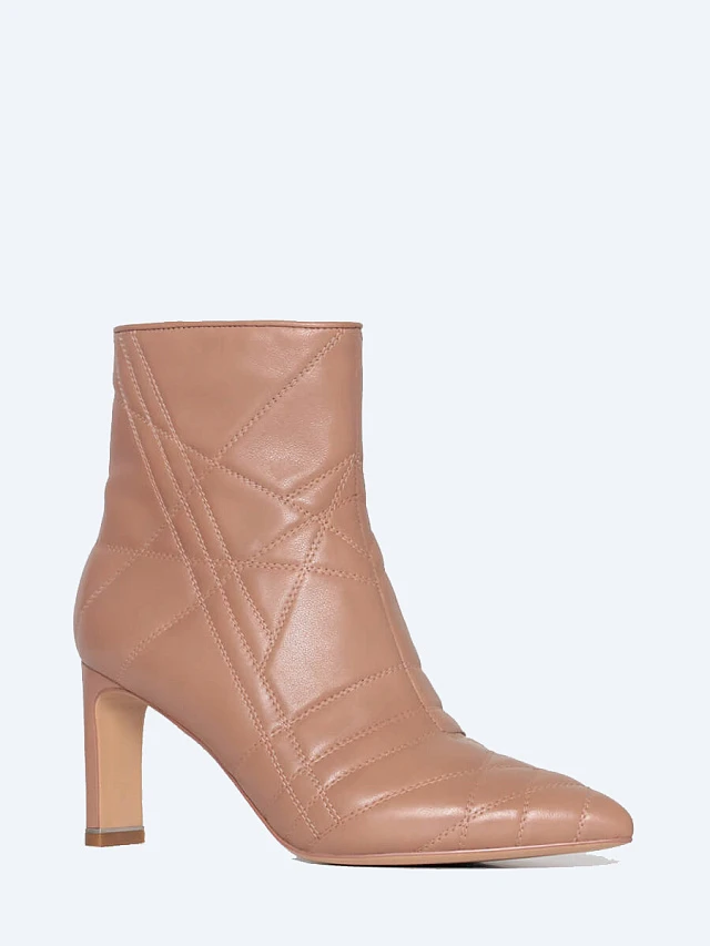 Полусапоги 494120 женские цвет бежевый, натуральная кожа 494120          | 1