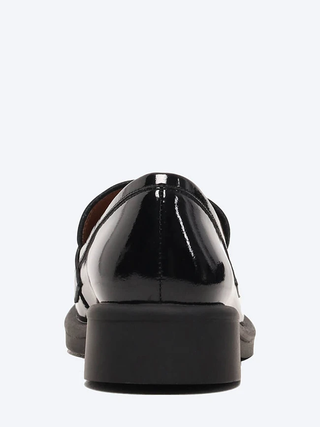 Лоферы женские всесезонные, цвет черный, натуральная кожа и полимерные материалы 1849518 | 5