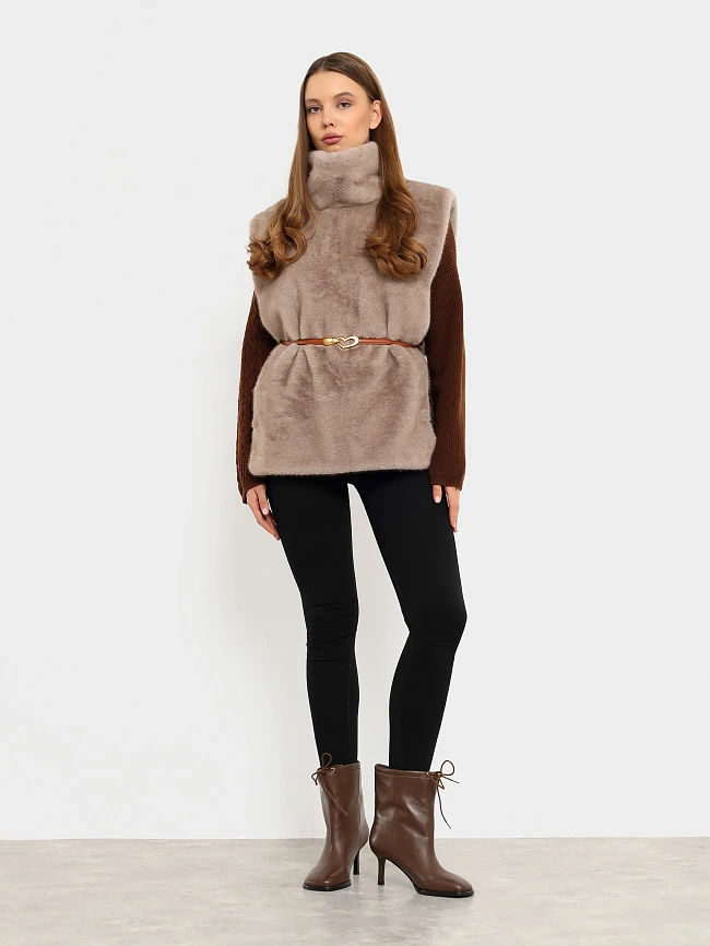 Полусапоги женские всесезонные, цвет коричневый, натуральная кожа 1731205 | 8