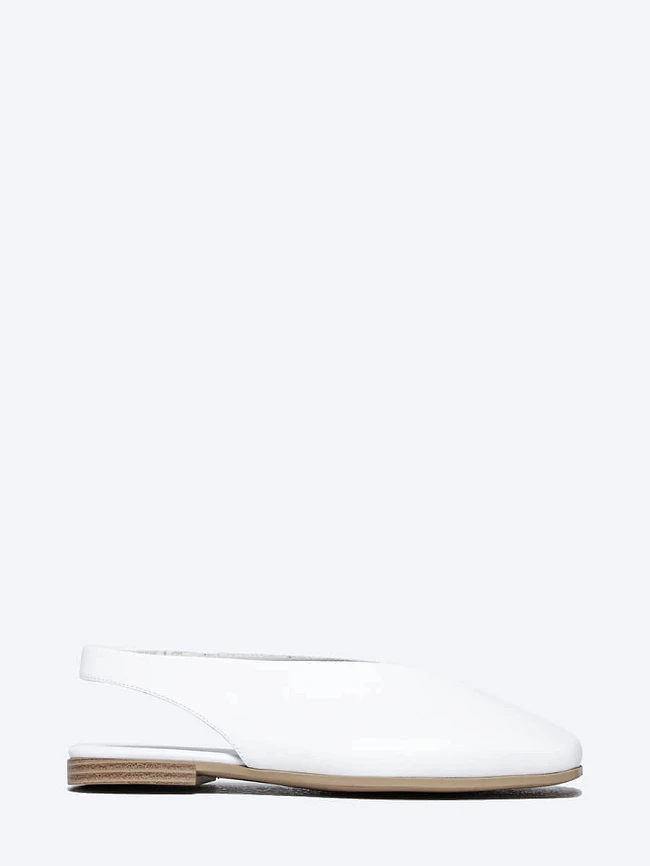 Туфли женские летние, цвет белый, натуральная кожа и полимерные материалы 1849793 | 2