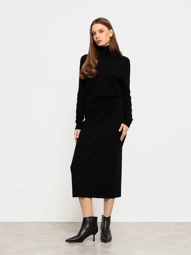 Ботильоны женские всесезонные, цвет черный, натуральная кожа 17VC400 | 8