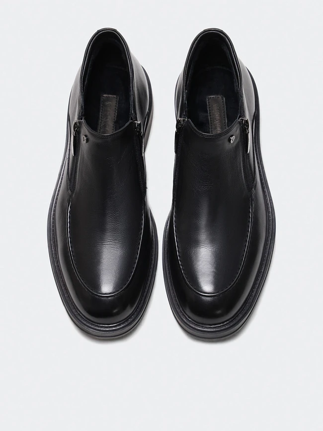 Ботинки мужские демисезонные, цвет черный, натуральная кожа M1022562 | 5