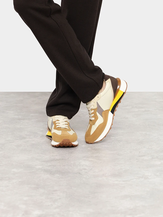 Кроссовки мужские демисезонные, цвет мультиколор, натуральная кожа/натуральный спилок M1781725 | 9