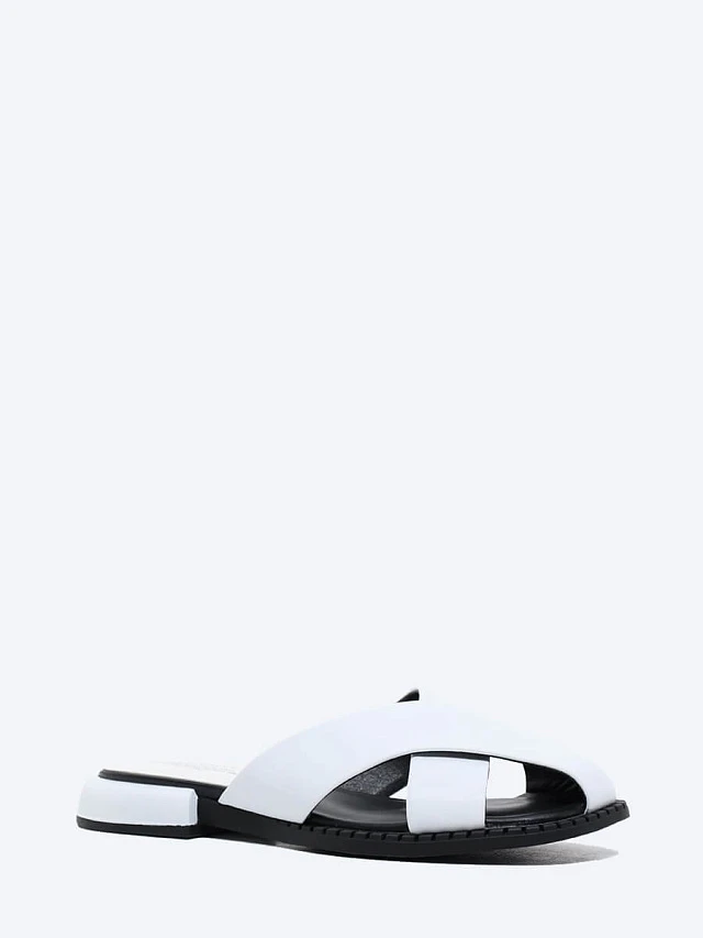 Сабо женские летние, цвет белый, натуральная кожа и полимерные материалы 1848472 | 1