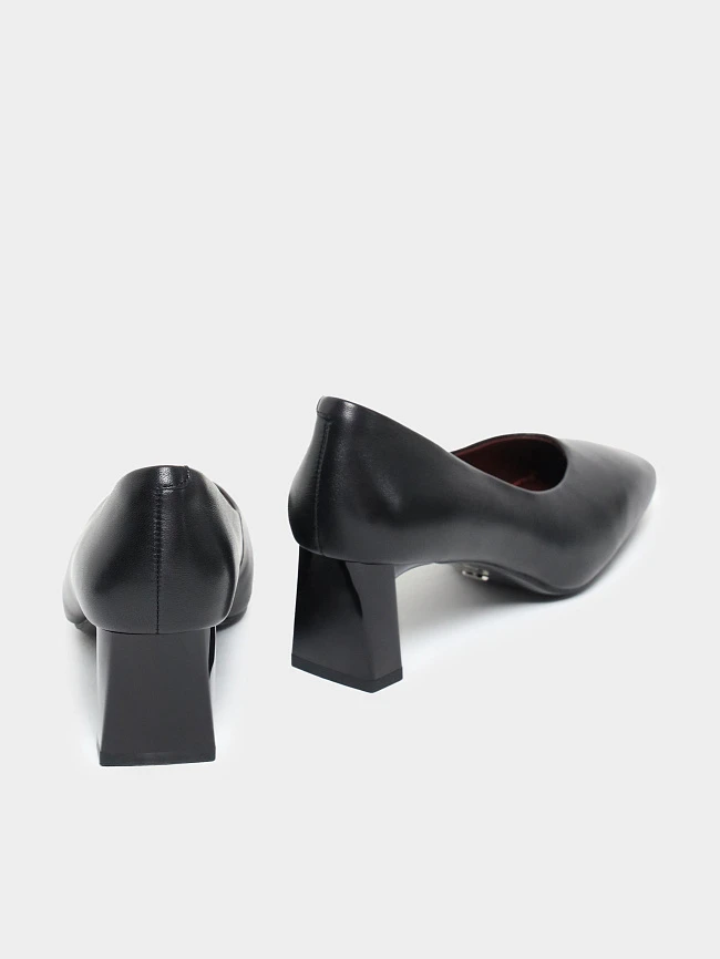 Туфли женские всесезонные, цвет черный, натуральная кожа 7210264 | 4