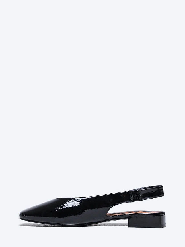 Туфли женские летние, цвет черный, натуральная кожа и полимерные материалы 1849700 | 4