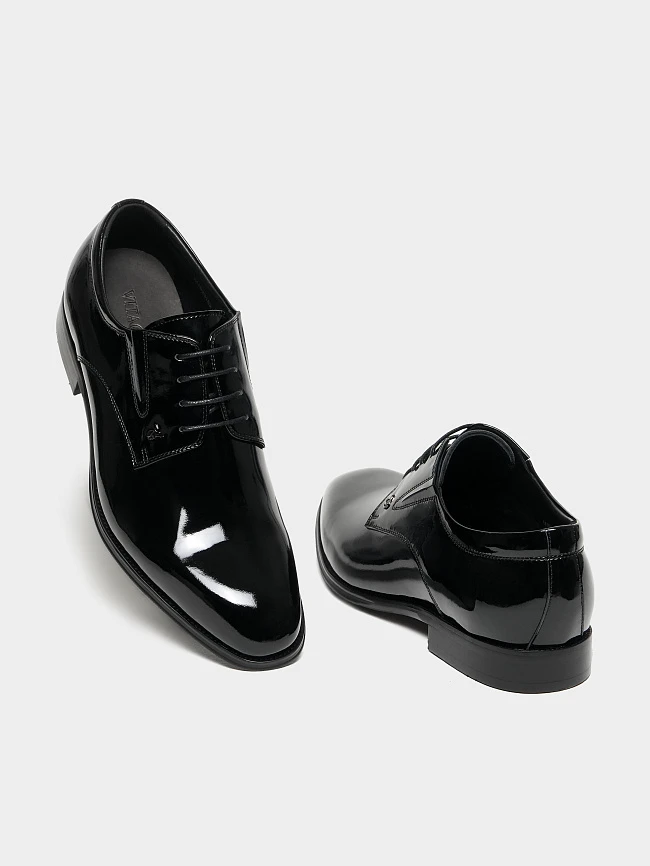 Полуботинки мужские всесезонные, цвет черный, натуральный наплак M1023182 | 6