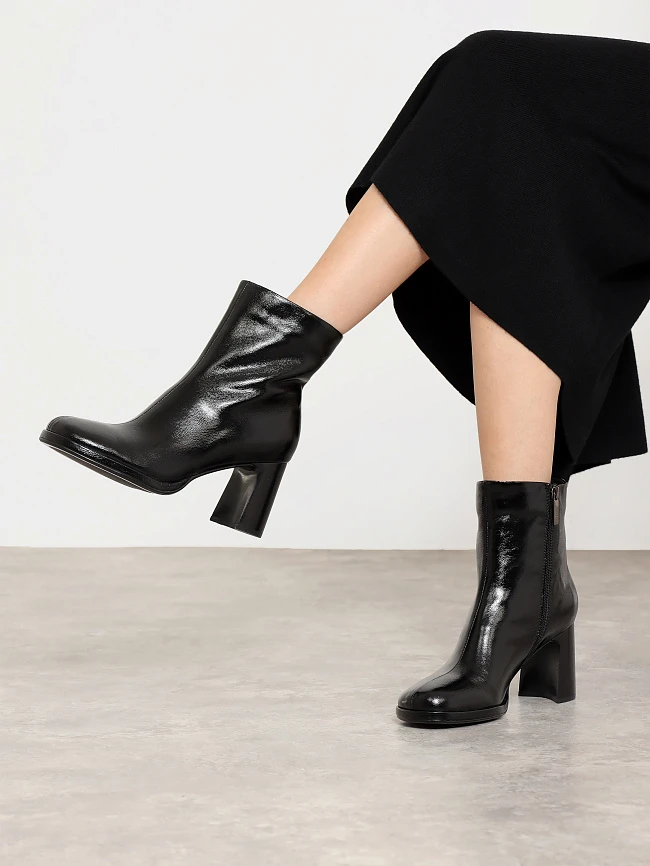 Полусапоги женские демисезонные, цвет черный, натуральный наплак 944270 | 7