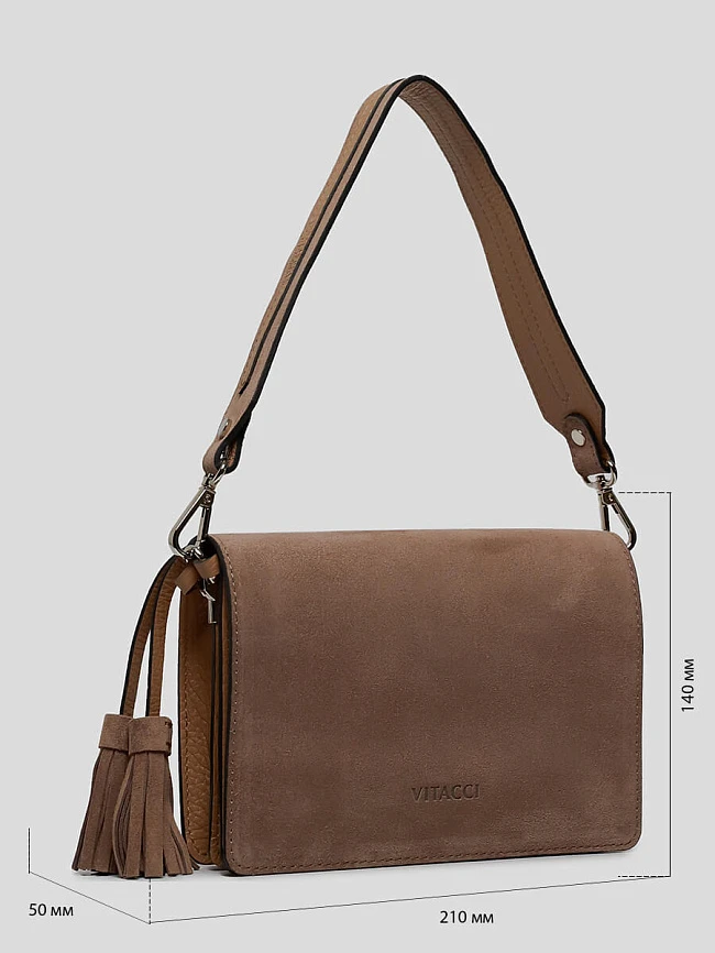 Сумки DB0071-08 женскии цвет бежевый, натуральная кожа DB0071-08       | 2