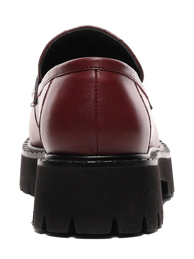 Лоферы 943617 женские цвет бордовый, натуральная кожа 943617          | 5