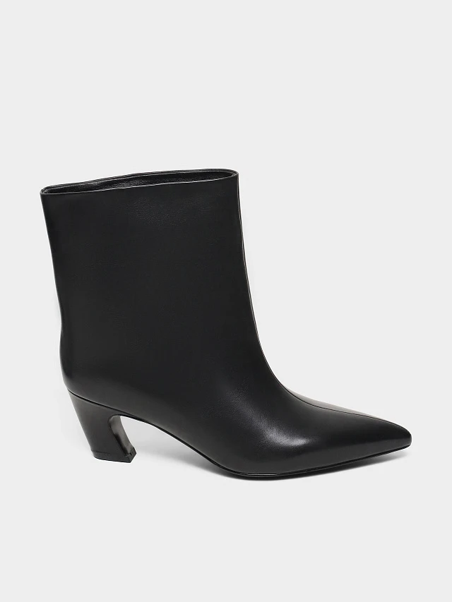 Полусапоги женские всесезонные, цвет черный, натуральная кожа 497222 | 1