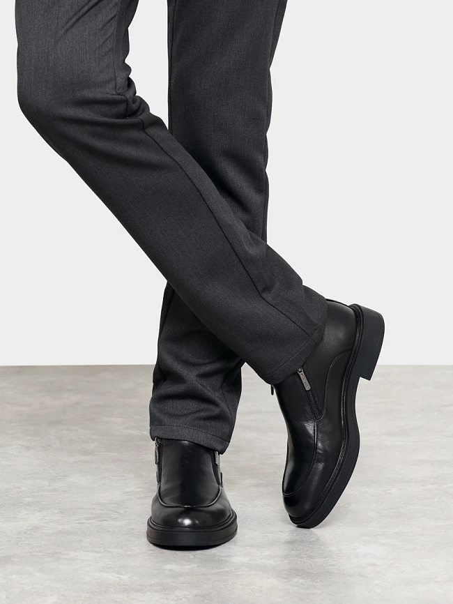 Ботинки мужские демисезонные, цвет черный, натуральная кожа M1022562 | 9