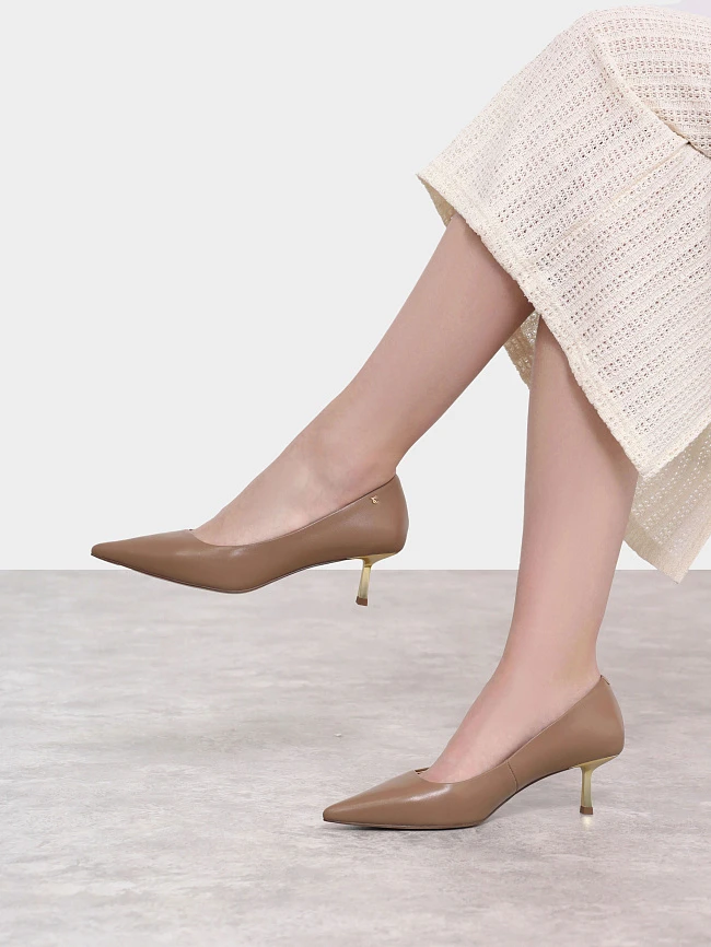 Туфли женские всесезонные, цвет бежевый, натуральная кожа 1494270 | 11