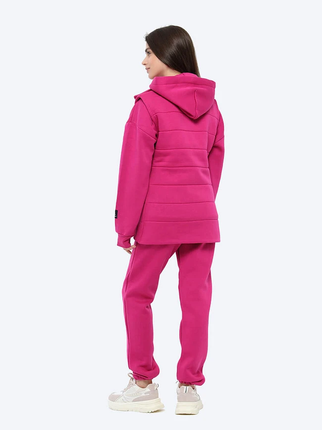 Комплект (джемпер с капюшоном+брюки+жилет) женские всесезонные EF8510-15 | 5