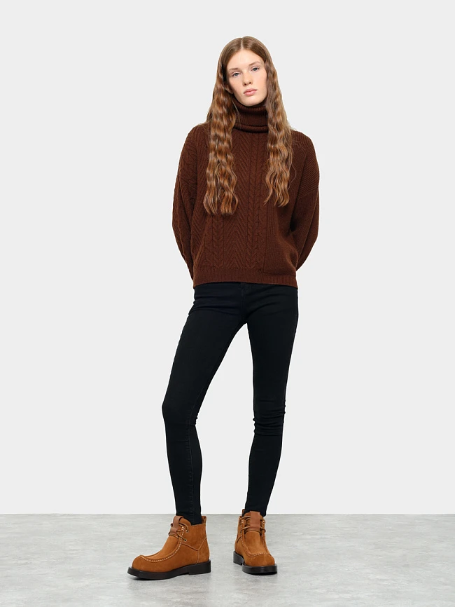 Ботинки женские демисезонные, цвет рыжий, натуральный спилок 1731194 | 9