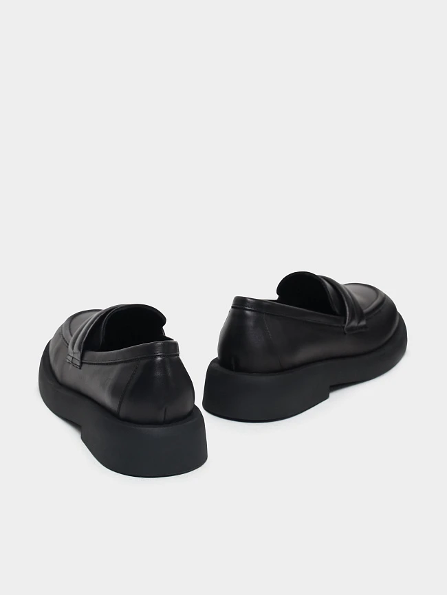 Лоферы женские всесезонные, цвет черный, натуральная кожа 1221263 | 4