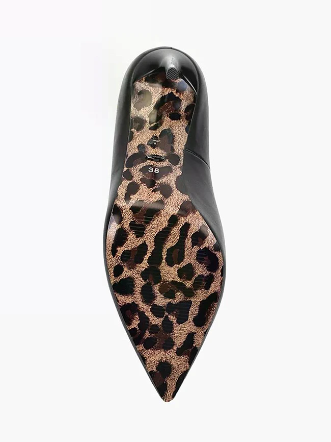 Туфли женские всесезонные, цвет черный, натуральная кожа 1491455P4 | 5