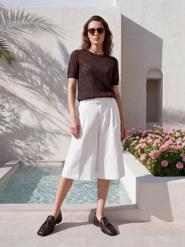 Лоферы женские всесезонные, цвет коричневый, натуральная кожа 1821793 | 8