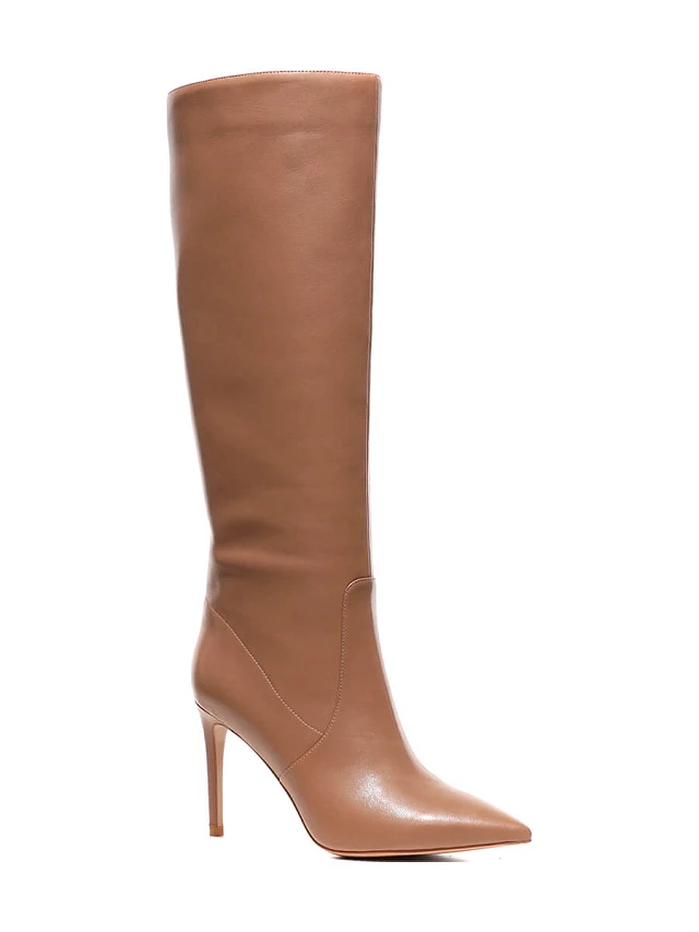 Сапоги 493295 женские цвет бежевый, натуральная кожа 493295          | 1