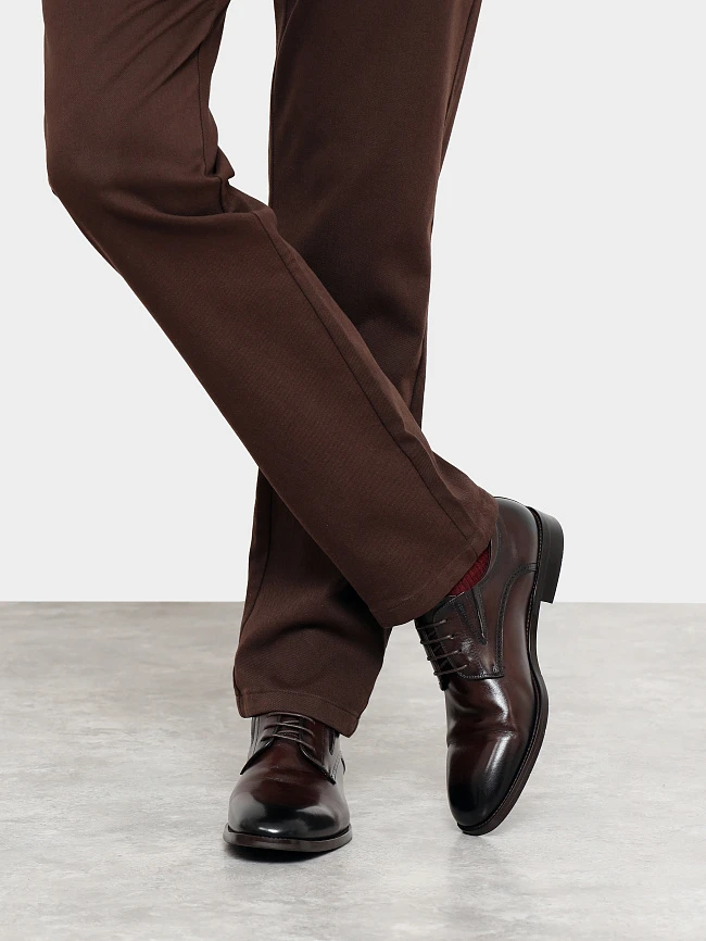 Полуботинки мужские всесезонные, цвет коричневый, натуральная кожа M1022941 | 9