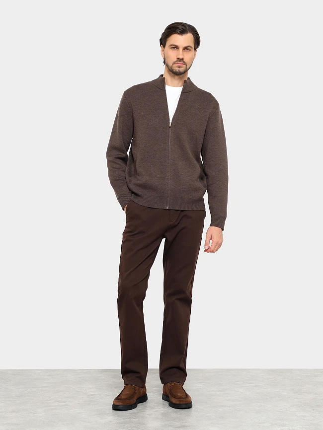 Ботинки мужские демисезонные, цвет коричневый, натуральный спилок M801239 | 12