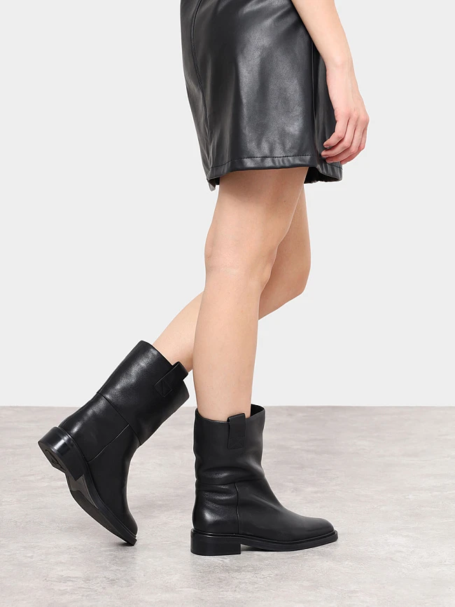 Полусапоги женские демисезонные, цвет черный, натуральная кожа 496386 | 7