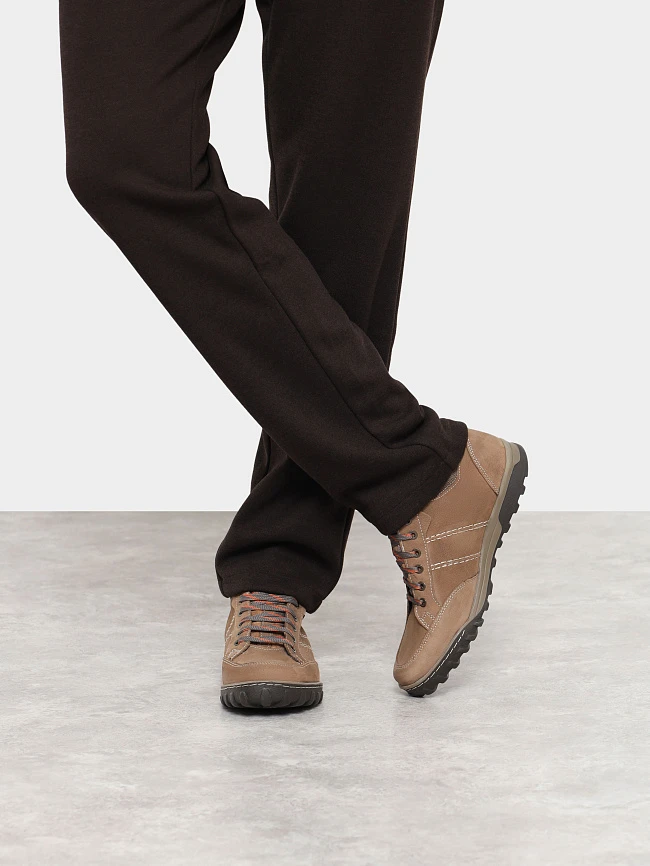 Кеды мужские демисезонные, цвет рыжий, натуральный нубук M969002 | 9