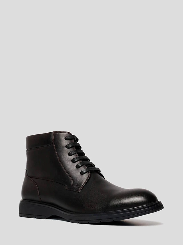 Ботинки M1131014 мужские цвет коричневый, искусственная кожа M1131014        | 1