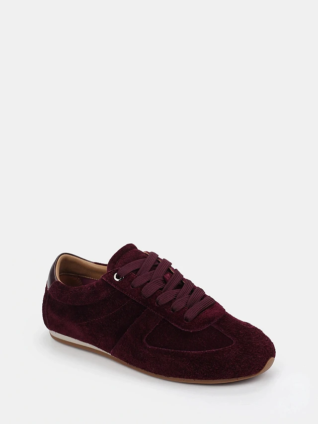 Кеды женские демисезонные, цвет фиолетовый, натуральный спилок 1013692 | 1