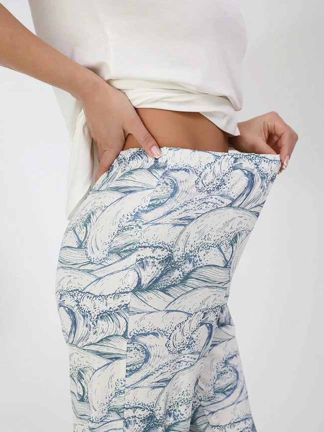 Пижама (футболка+брюки) женская всесезонные TR507-02 | 12