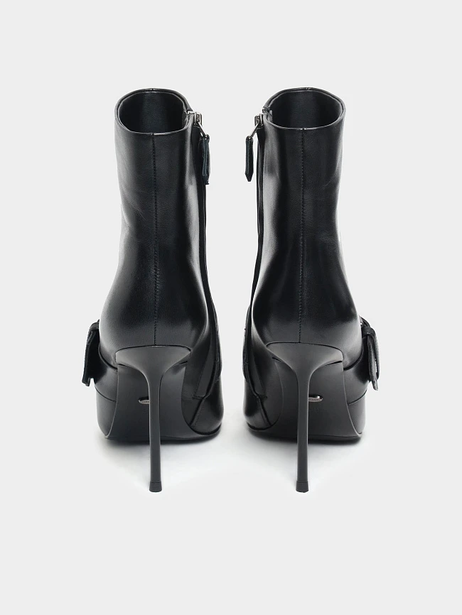 Полусапоги женские демисезонные, цвет черный, натуральная кожа 1493728 | 6