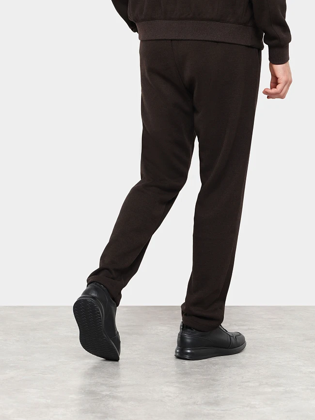 Кроссовки мужские демисезонные, цвет черный, натуральная кожа M969001 | 8