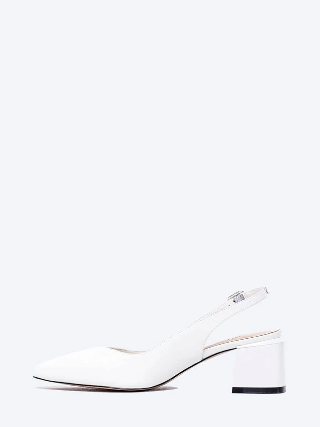 Туфли женские летние, цвет белый, натуральная кожа и полимерные материалы 1849962 | 3