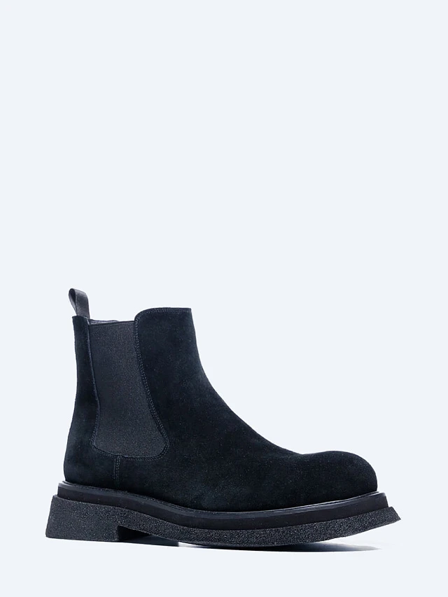 Ботинки мужские демисезонные, цвет черный, натуральный спилок M253561 | 1