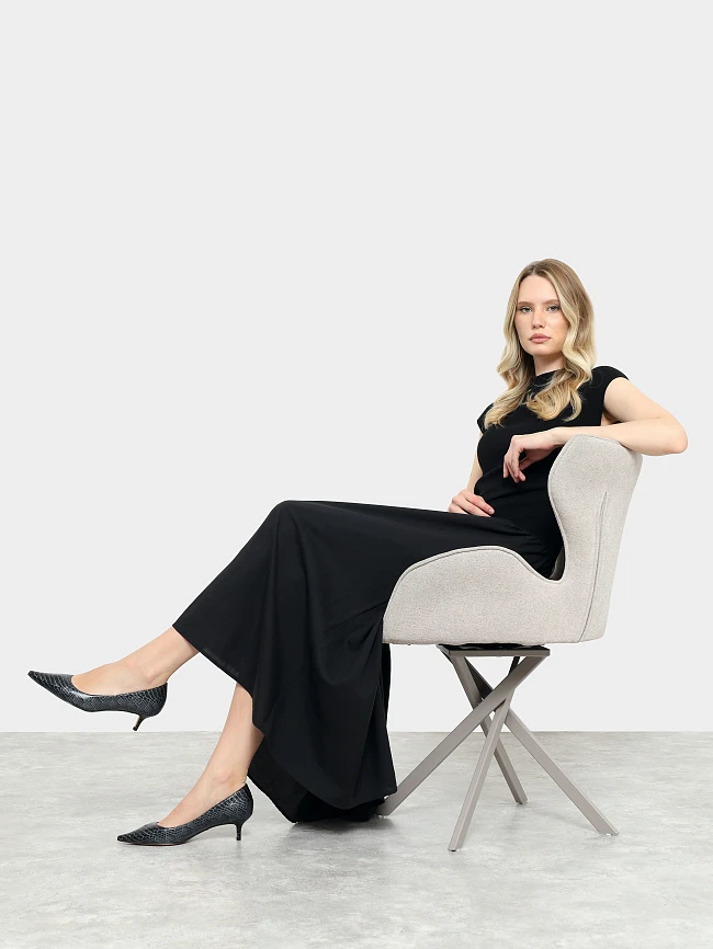 Туфли женские всесезонные, цвет графитовый, искусственная кожа 6550342 | 11