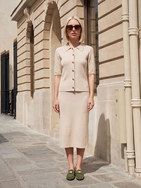 Комплект (платье+джемпер) YAN027-08 | 1