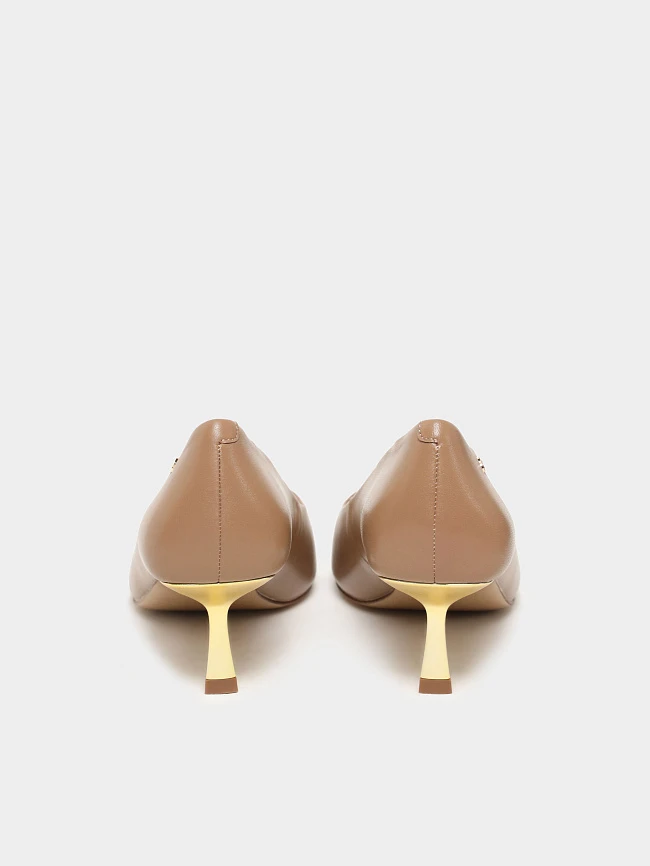 Туфли женские всесезонные, цвет бежевый, натуральная кожа 1494270 | 6