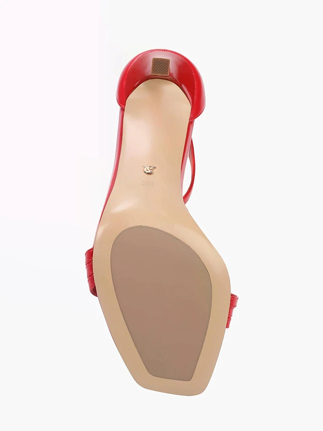 Босоножки женские летние, цвет красный, натуральная кожа 1494177 | 5